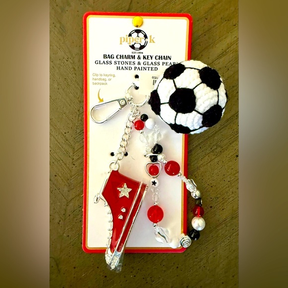Piper K Soccer Bag Charm - Picture 1 of 1